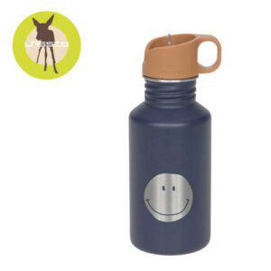 BIDON ZE STALI NIERDZEWNEJ 500 ML LITTLE GANG SMILE NAVY
