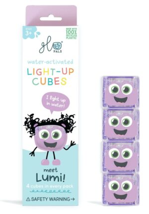 KOSTKI SENSORYCZNE ŚWIECĄCE W WODZIE LUMI KOLOR FIOLETOWY