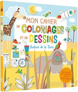 ZESZYT Z KOLOROWANKAMI I NAKLEJKAMI WESOŁE ZWIERZĄTKA