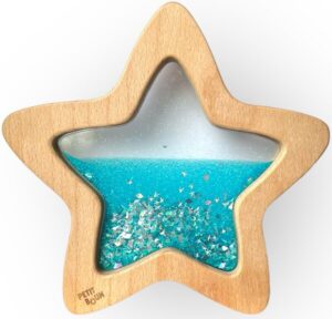 SENSORYCZNA GWIAZDA ŚWIECĄCA W CIEMNOŚCI NIEBIESKA